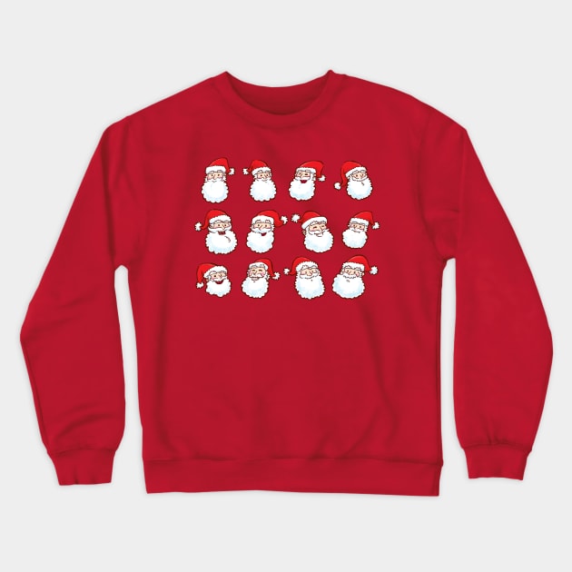 12 Santas Crewneck Sweatshirt by nickv47